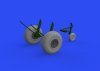 Eduard 648642 B-17 wheels cross tread HK Models 1/48